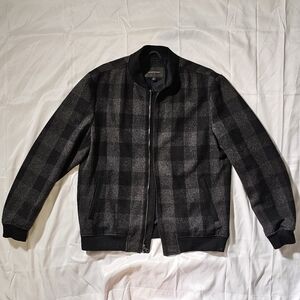 Men's Banana Republic Wool Check Bomber Jacket